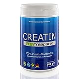 Creatine Creapure Monohydrat Powder VEGAN UNFLAVORED 500g Laktosefrei