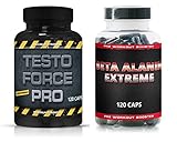 TESTO FORCE PRO + BETA ALANIN EXTREME - SPARPAKET - 240 KAPSELN