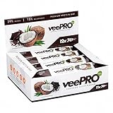 veePRO - Hochwertiger Veganer Protein Riegel 12 x 74g