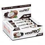 veePRO - Hochwertiger Veganer Protein Riegel 12 x 74g