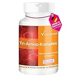 Tri-Amino-Complex mit L-Arginin, L-Ornithin und L-Lysin, vegan, ohne Magnesiumstearat, 90 Aminosäure-Tabletten