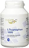 Vita World L-Tryptophan 1000mg 120 Tabletten, L Tryptophan Aminosäure Serotonin