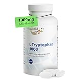 Vita World L-Tryptophan 1000mg 120 Tabletten, L Tryptophan Aminosäure Serotonin