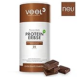 Vegan Protein aus Erbsenprotein Isolat | pflanzlich mit essentiellen Aminosäuren | Proteinpulver Glutenfrei, Laktosefrei & Halal – 750g CHOCOLATE