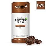 Vegan Protein aus Erbsenprotein Isolat | pflanzlich mit essentiellen Aminosäuren | Proteinpulver Glutenfrei, Laktosefrei & Halal – 750g CHOCOLATE