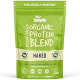 BodyMe Bio Vegan Protein Pulver Mischung | Naked Natürliche | 1Kg | UNGESÜßT mit 3 Pflanze Proteine