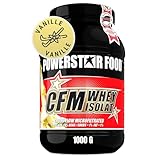 100% CFM WHEY ISOLAT Pulver - Whey Protein mit 93%, Proteingehalt von höchster Qualitätsstufe, Vanille, 1000 g Dose