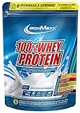 IronMaxx 100% Whey Protein / Whey Proteinpulver auf Wasserbasis / Eiweiß Pulver mit Erdbeere-Weiße Schokolade Geschmack / 1 x 500 g Beutel