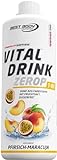 Best Body Nutrition - Low Carb Vital Drink, Pfirsich-Maracuja, 1000 ml Flasche