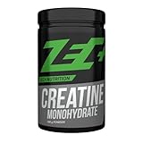 ZEC+ CREATIN Pulver MONOHYDRATE | reines Creatin Monohydrat | Geschmacksneutral | 500g Pulver