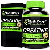 Creatin Ethyl Ester - 500mg - Creatin Ethyl Ester Hilft die Leistung zu Steigern - 90 Kapseln von Earths Design