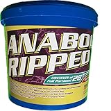 Proteinhaus Anabol Ripped Protein Pulver Eiweißpulver Vanille 2270g | Shake mit Whey Aminosäuren | Muskelaufbau für Hardgainer | Testo Booster | BCAA | Weight Gainer