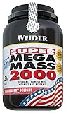 Weider Super Mega Mass 2000, Protein Weight Gainer, 1500g Eimer, Schoko