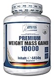Weight Gainer 10000, 4450g Kohlenhydraten Plus Whey Protein & Creatin & Glutamin (Vanille)