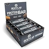 Bodylab24 Protein Bar, Eiweißriegel, Geschmack: Schoko Cookies, hochwertiger Proteinriegel, Low Carb Fitness Protein-Bar, fettarmer Premium Protein Riegel, 12 Stück á 65g