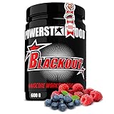 Stärkster EU HARDCORE Booster - 600g - HOCHDOSIERT - Pre Workout Trainingsbooster BLACKOUT für extremen PUMP, geschärften FOKUS & andauernde POWER - Made in Germany