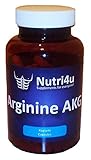 Nutri4u Arginin AKG, Arginin-Alpha-Keto-Glutarat, Pre-Workout-Booster, 120 Kapseln