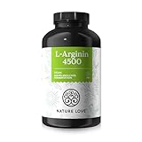 L-Arginin Kapseln - hochdosiert mit 4500 mg natürlichem L-Arginin HCL 365 Kapseln, vegan