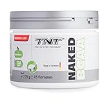 TNT BCAA Pulver (Aminosäuren) 2:1:1 (Leucin, Isoleucin, Valin) Hochdosiert, Vegan 225g Dose