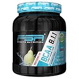 BCAA Aminosäuren FSA Nutrition Verzweigkettige Aminos (Leucin, Isoleucin, Valin) Verhältnis 8:1:1 Vegan 420g Birne