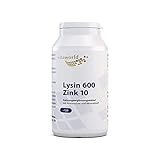 Vita World L-Lysin 600mg + Zink 120 Vegi Kapseln Apotheken Herstellung