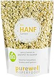HANF Samen - Bio Protein Superfood - Pflanzliches Hanf Eiweiß - vegan 400g