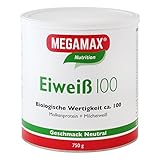 Megamax Eiweiss Neutral. Molkenprotein + Milcheiweiß mit Biologischer Wertigkeit ca. 100. 750g