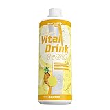 Best Body Nutrition Low Carb Vital Drink 1 Liter Flasche, Ananas