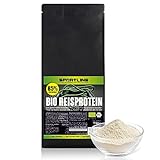 Bio Reisprotein Pulver, Isolat mit 80% Proteingehalt 1000g, vegan